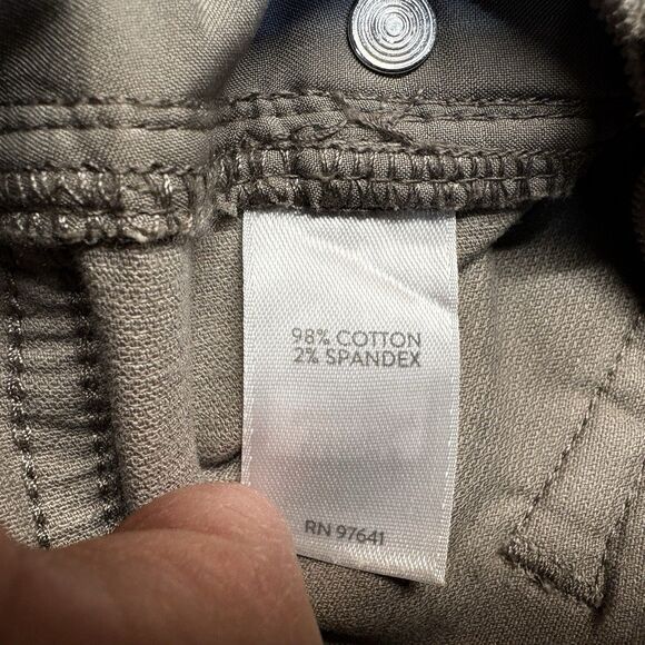 J Jill Size 12 Corduroy Pants Tan Stretch Straight Legs Pockets Mid Rise - Picture 10 of 10